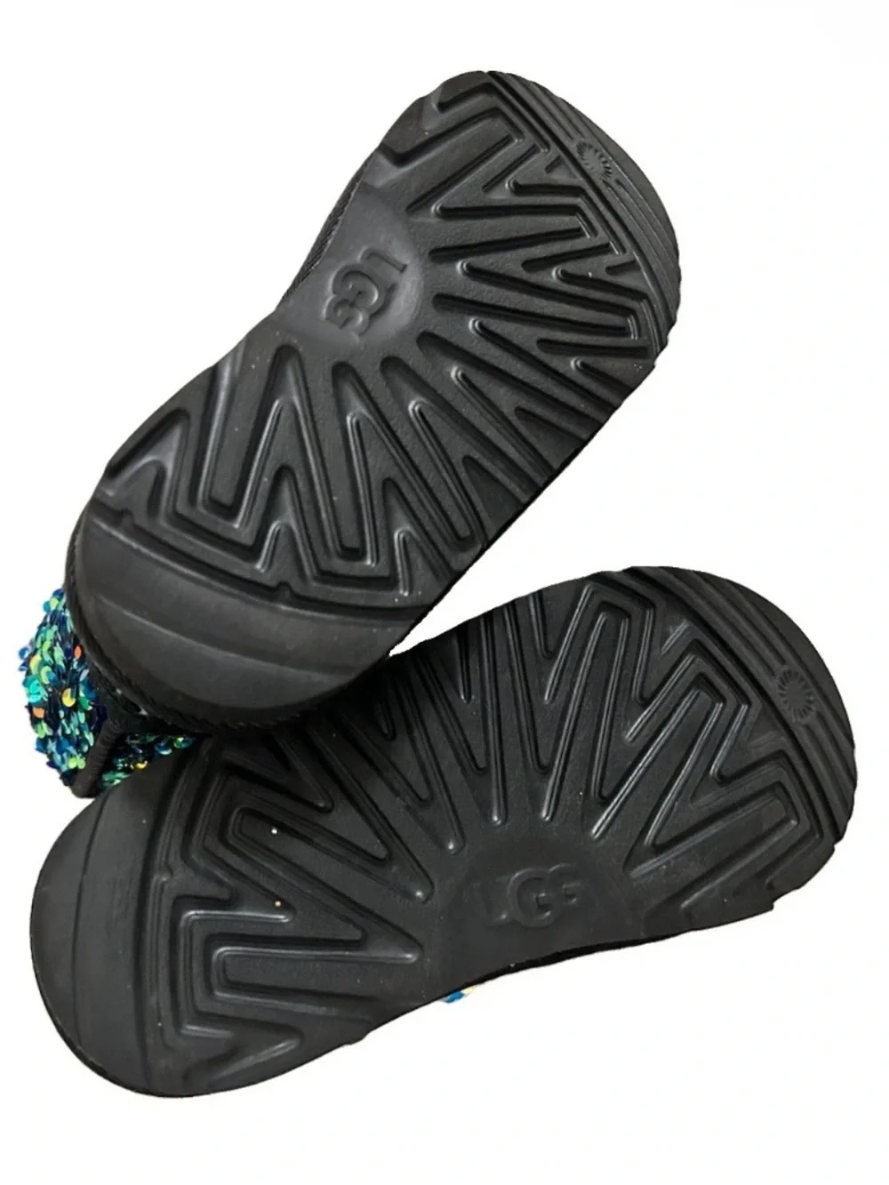 UGG | Classic Mini Stellar Sequin Boots Girls Size 13 Black